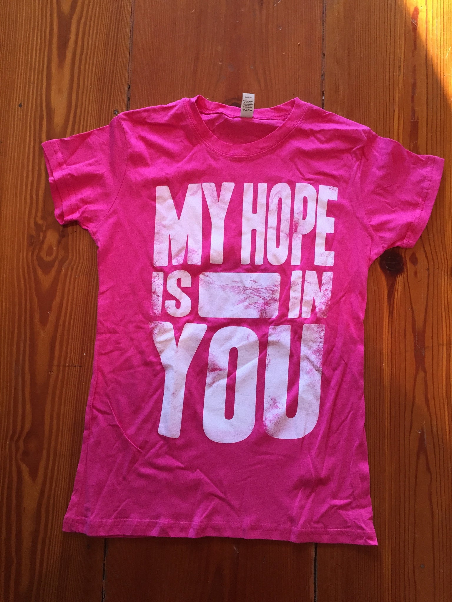 Pink Aaron Shust Lyric T Shirt